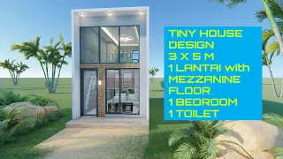 Eps. 2 - Tiny House Design 3 x 5 m ( 15 m²) With Mezzanine Floor