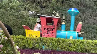 DISNEYLAND Casey Junior Ride before and during at DISNEYLAND