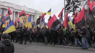 Thousands of Nationalists Gather in Downtown Kiev to Commemorate Euromaidan Revolution