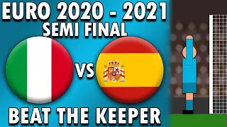 Italy vs Spain ⚽ Beat The Keeper ⚽ 10 Minute Match Semi Final