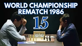 Anatoly Karpov vs Garry Kasparov | World Championship Rematch 1986 | Round 15