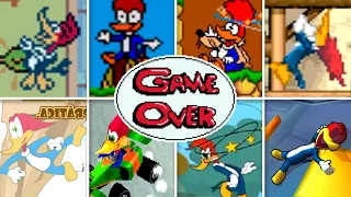 Evolution Of Woody Woodpecker Death Animations & Game Over Screens