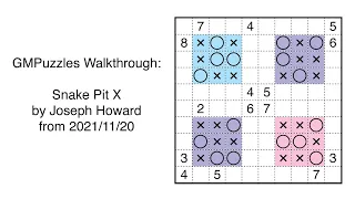 GMPuzzles - 2021/11/20 - Snake Pit X by Joseph Howard