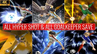 Captain Tsubasa (PS2) All Hyper Shot & All Goalkeeper Saves 4K 60FPS