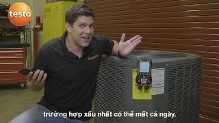 testo 550s & testo 557s | Hút chân không cho hệ thống làm lạnh