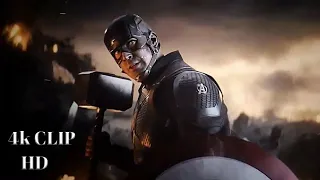 Captain Grabs Thor's Hammer Scene 4k In HD  - AVENGERS 4: Endgame (2019)