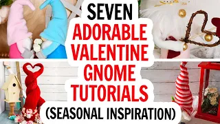 Valentine Gnome / DIY Gnomes / Inspiration Gnome Compilation / Gnomes DIY / Free Gnome Patterns