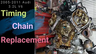 2005-2011 Audi 3.2L V6 Timing chain and guide replacement | Torque specs and tighten sequence