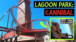 First time on 'Cannibal' ride at Lagoon! (Farmington, Utah)