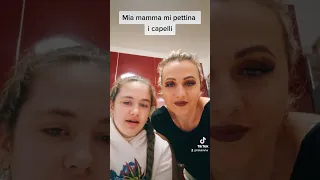 Mia mamma mi pettina i capelli e mi fa un'acconciatura💇‍♀️