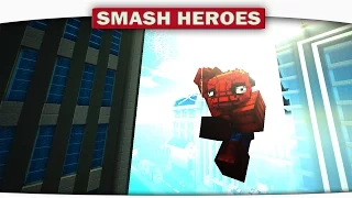 ч.02 Спайдермен лазит по СТЕНАМ!!! - Minecraft Smash Heroes