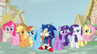 The adventures of sonic in equestria S1 Ep1 new arrivals P1 HD