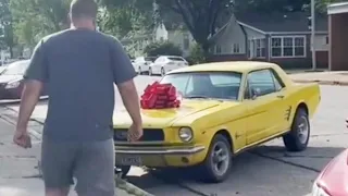 Girl Surprises Stepdad By Getting His Old Car Back