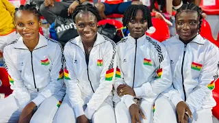 Team Ghana 4*100m women place 2nd in AFN international invitational relay final.