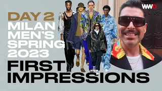 First Impressions: Milan Men’s Spring 2023 | Day 2 | Versace, Fendi, Armani, MSGM, Marcelo Burlon