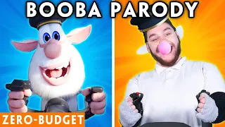 Booba Aircraft - BOOBA WITH ZERO BUDGET! (BOOBA FUNNY ANIMATED PARODY) | Hilarious Cartoon