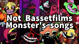FNF Not Bassetfilms Monster's Songs Compilation