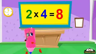 Homeschool Preschool   2 Times Table Song   Online Math Education English Langu