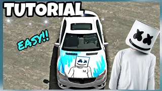 Marshmello | Cara Design Kereta [Car Parking Multiplayer]