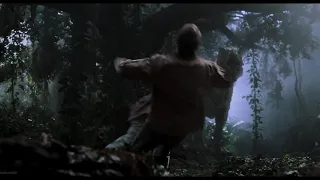 Jurassic Park 3 T rex vs Spinosaurus with music (4k)