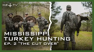 Run and Gun Turkey Hunt!! (Put the sneak on a Long Beard) K Zone TV Mississippi Ep. 2 "The Cut Over"