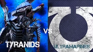 Tyranids vs Ultramarines Warhammer 40K Battle Report - Jay Knight BatRep 51 Part 1/2