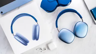 AirPods Max UNBOXING - Sky Blue - Are They Worth It?