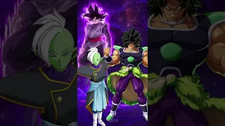 Who is stronger | Goku Black & Zamasu VS Broly #short #dbs