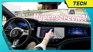 Mercedes Hyperscreen während der Fahrt: Gut bedienbar oder Information Overload? 😬 Test im EQE