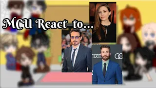 mcu react to their actors ( RDJ, Chris Evans, Elizbeth Olsen )