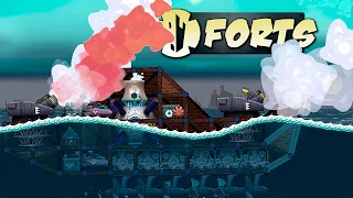 Битва Фортов с Физикой на Воде в Forts