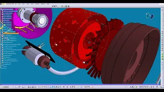 KABIR108 7 Axial stage   low bypass After burning Turbojet Engine 2