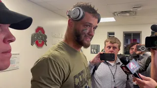 Ohio State Tight End Cade Stover Discusses 52-21 Win Over Wisconsin