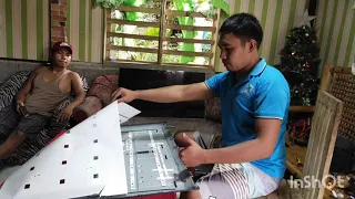 How to fix LED LCD TV black screen no backlights, TV disasemble, testing LEDs, sordireng part,repair