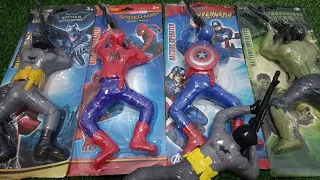 unboxing superhero toys batman captain america thanos spiderman