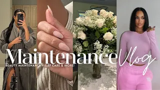 BEAUTY MAINTENANCE VLOG + SELF CARE | MASSAGE + FACIAL + HAIR + NAILS & MORE! ALLYIAHSFACE VLOGS