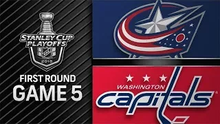 STANLEY CUP PLAYOFFS 2018R1 G5: COLUMBUS BLUE JACKETS VS WASHINGTON CAPITALS