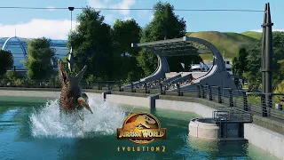 Mosasaurus Feeding Show Scene | Jurassic World Evolution 2