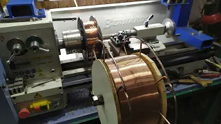 Welding wire rewinding from 15 kg to 5 kg