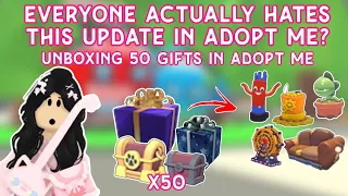 Everyone HATE This Update In Adopt Me!!🤯😔 New Gifts and Pet Accessory refresh🎁👗 I Unboxed 50x Gifts🤩