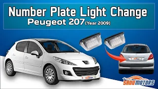 Peugeot 207 Number Plate Bulb Change | Sanu Motors #peugeot207