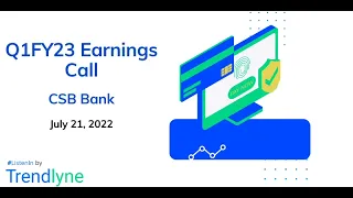 CSB Bank Earnings Call for Q1FY23