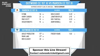 Outwood CC 1st XI v Marden CC 1st XI