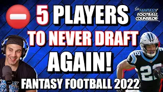 5 Fantasy Football Players I will Never Draft Again