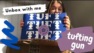 UNBOX my new TUFTING GUN WITH ME