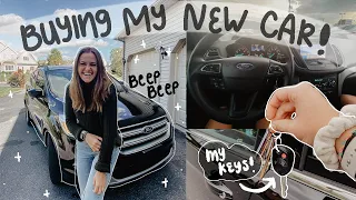 I BOUGHT MY FIRST CAR!! (Ford Escape SE 2017)