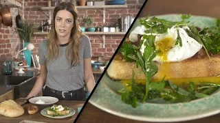Poached Eggs over Fried Bread | Megan Mitchell