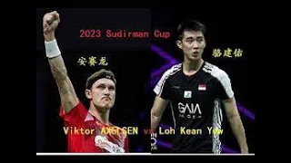 Viktor Axelsen (DEN) VS Loh Kean Yew (SGP) - Surdiman Cup 2023 - Highlights