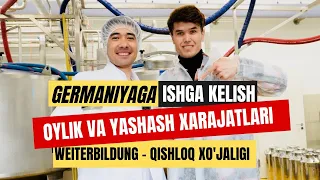 Germaniyada Weiterbildung | Qishloq xo'jaligida ishlash | Oyliklar va sarf xarajatlar | #4k