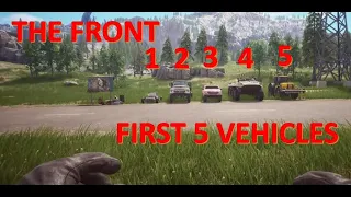 The Front: Starting Vehicle comparison and Tips and Tricks